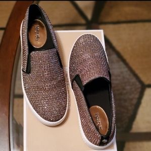 Michael Kors Metalic Keaton Slip on Sneakers
